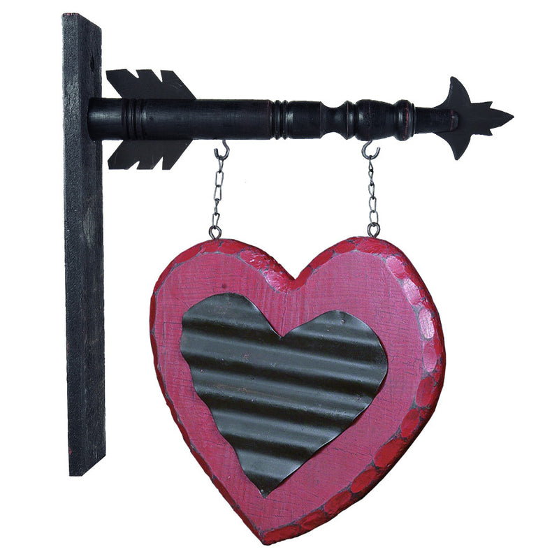 Metal Heart Linked Back Bow Decor Front Thong