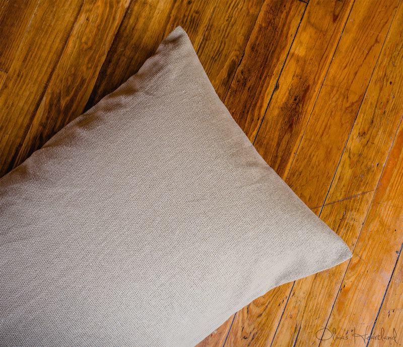 Burlap on sale pillow shams