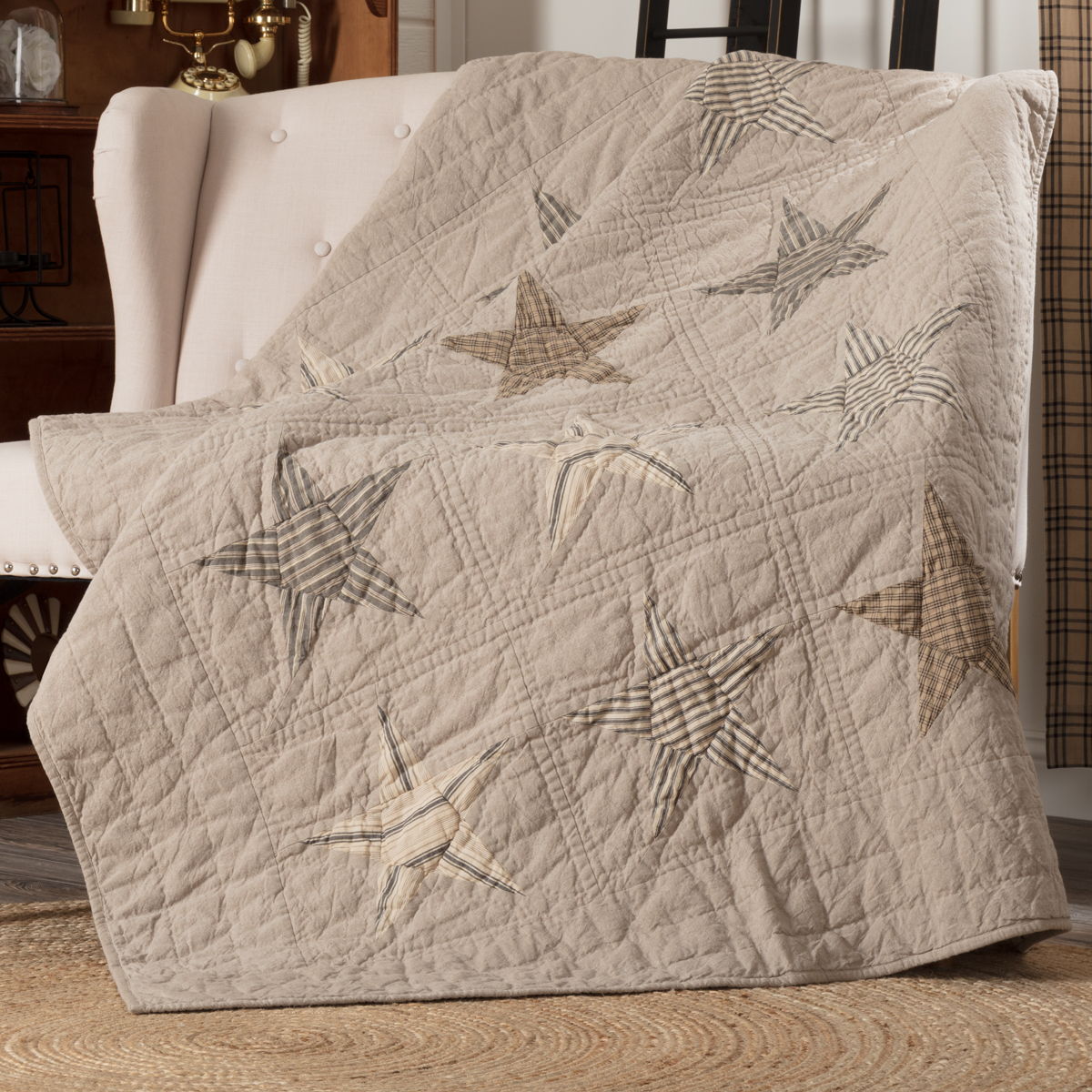 Sawyer Mill Star Charcoal Bedding Collection