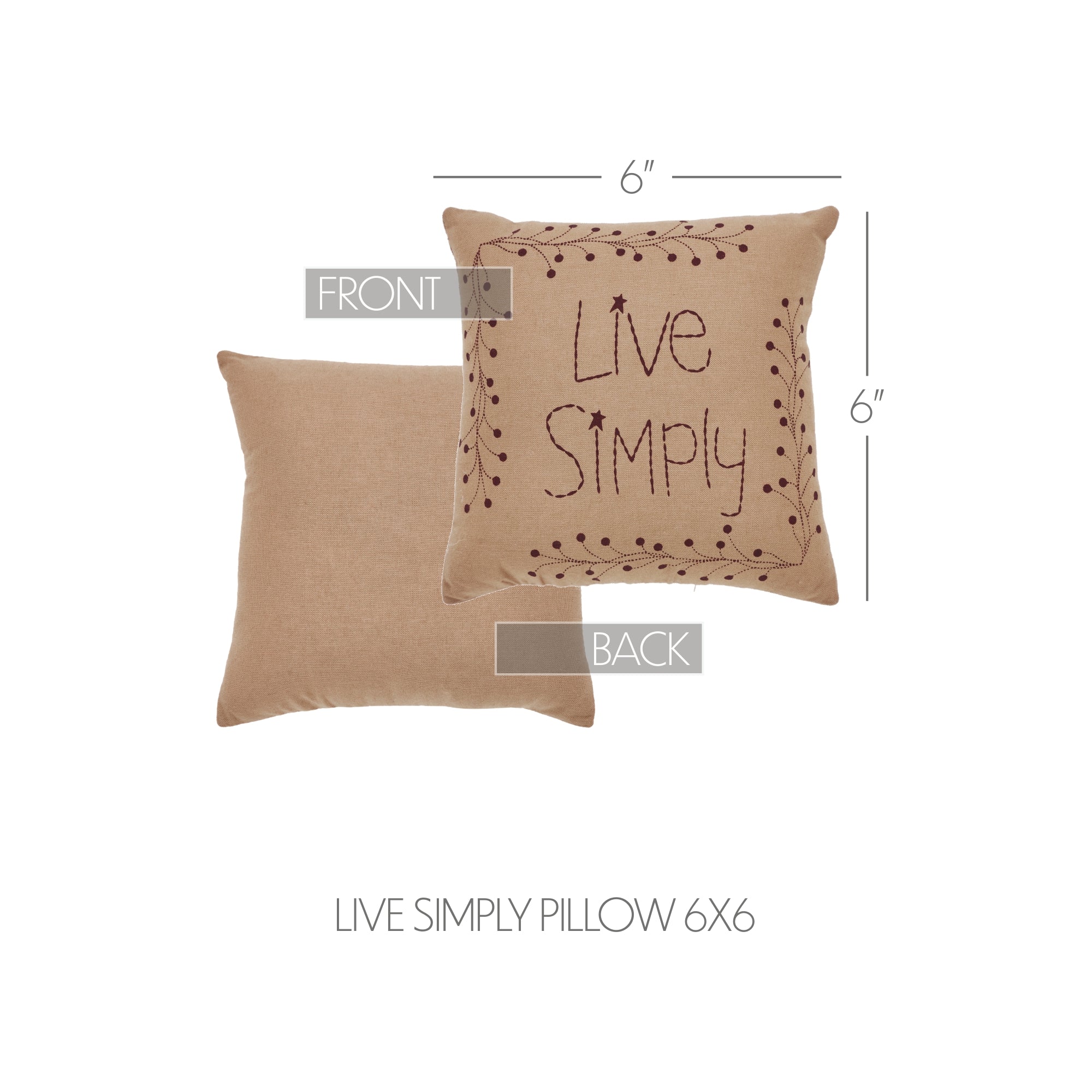 PIP Vinestar Live Simply Pillow 6 inch