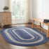 Great Falls Blue Jute Braided Rug