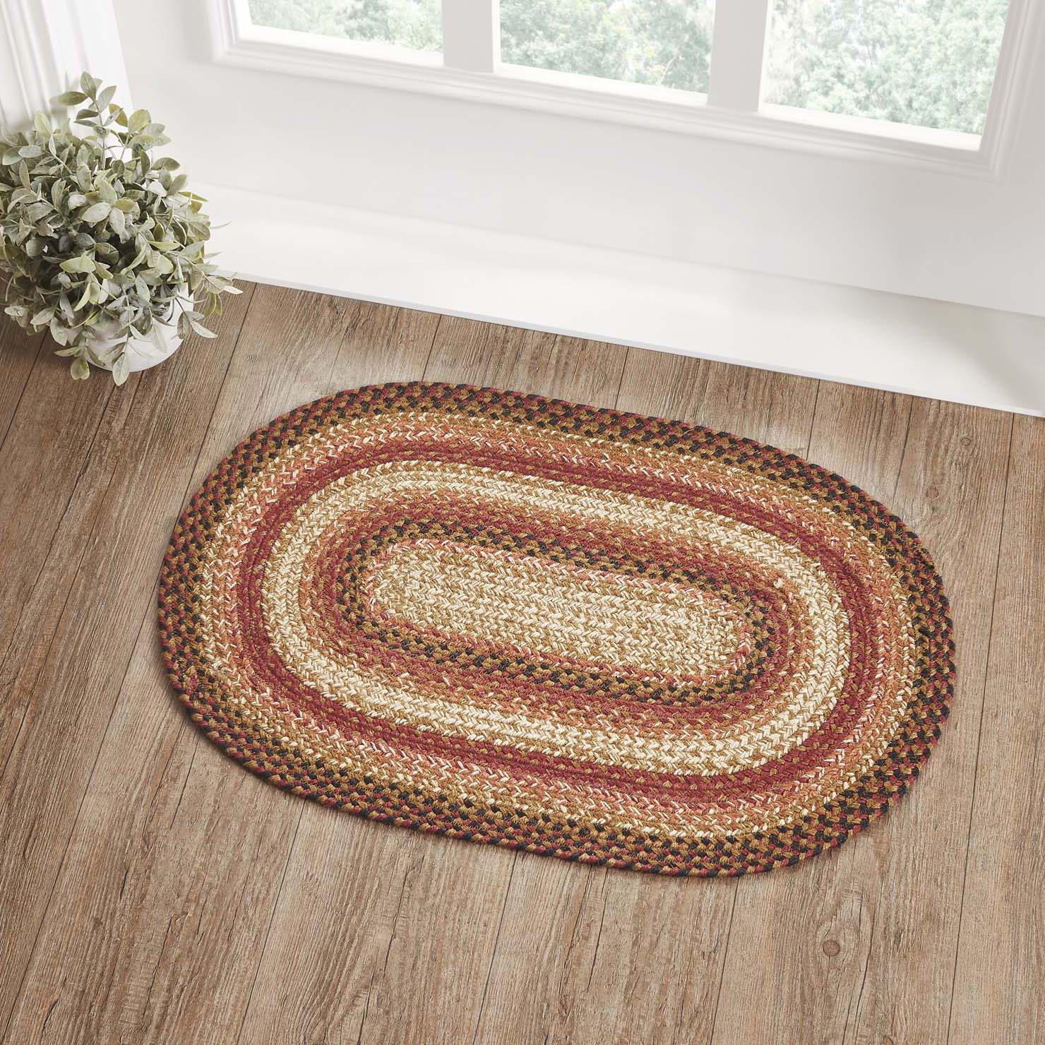 Ginger Spice Jute Braided Rug