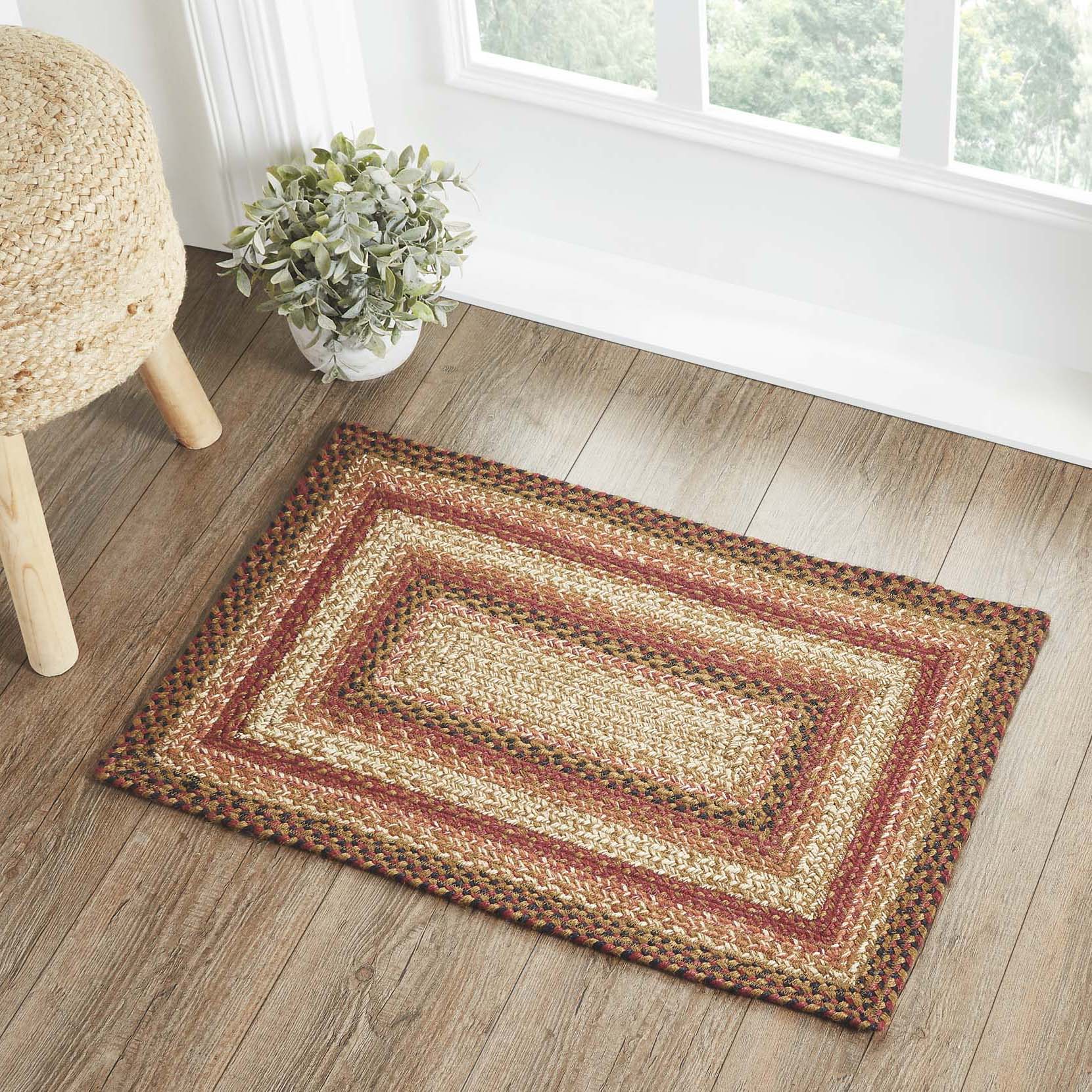 Ginger Spice Jute Braided Rug