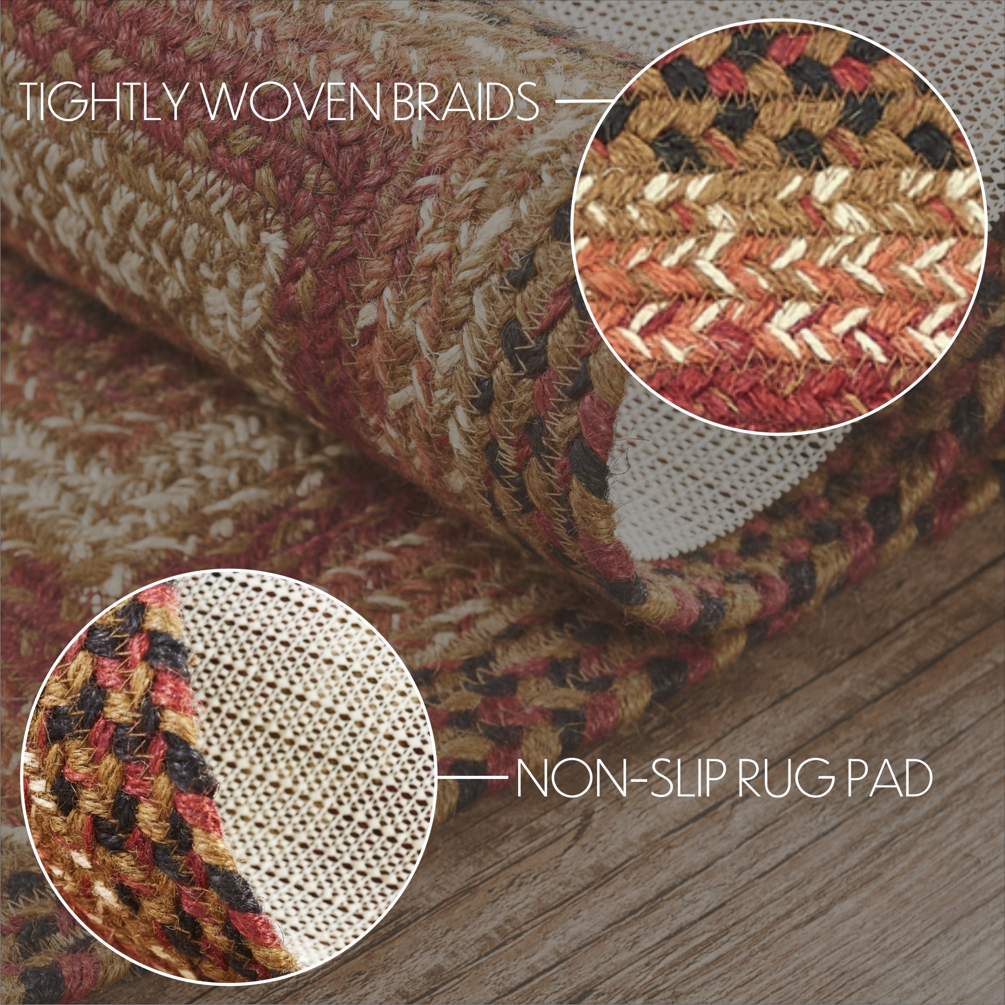 Ginger Spice Jute Braided Rug