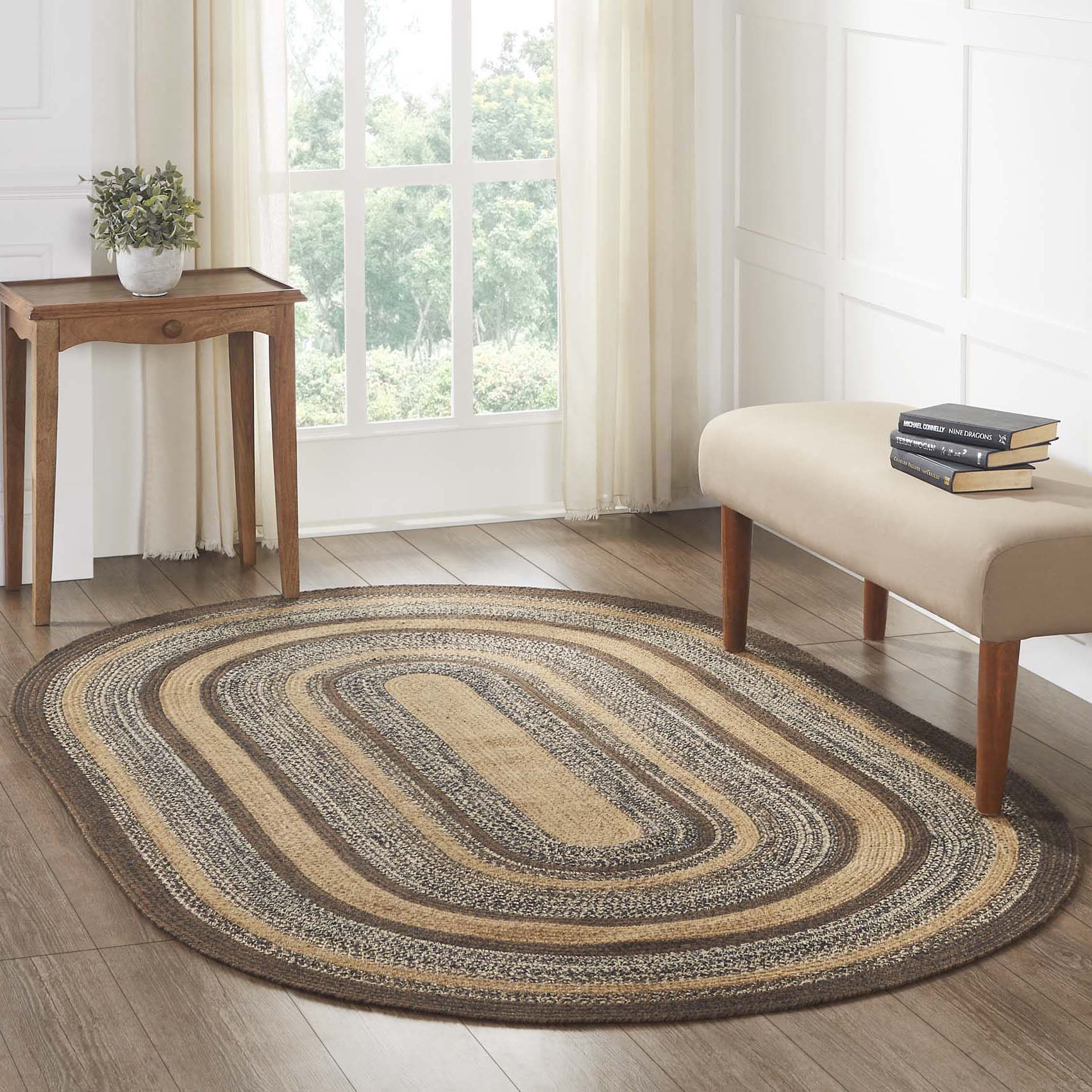 Espresso Jute Braided Rug