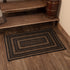 Black and Tan Jute Braided Rug