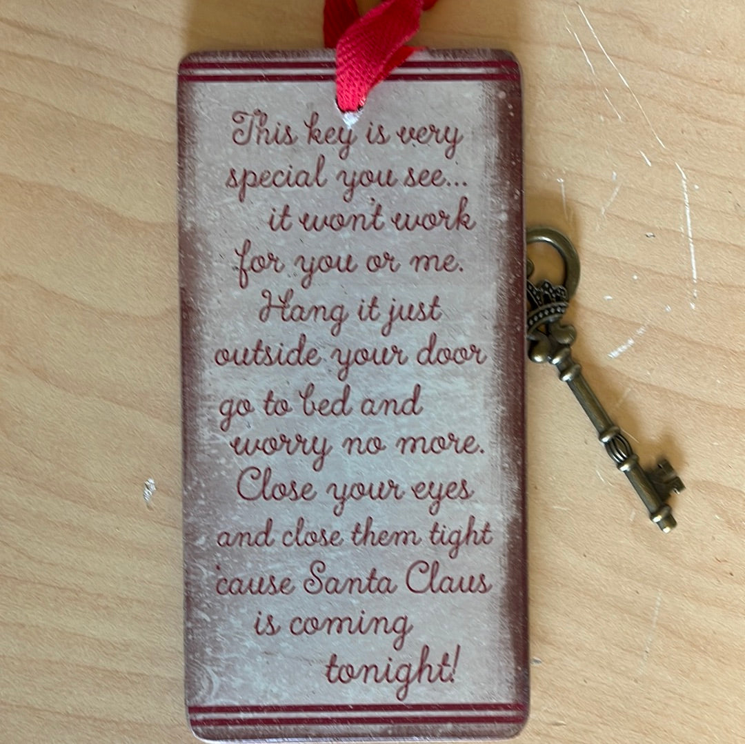 Santa's Magic Key Ornament