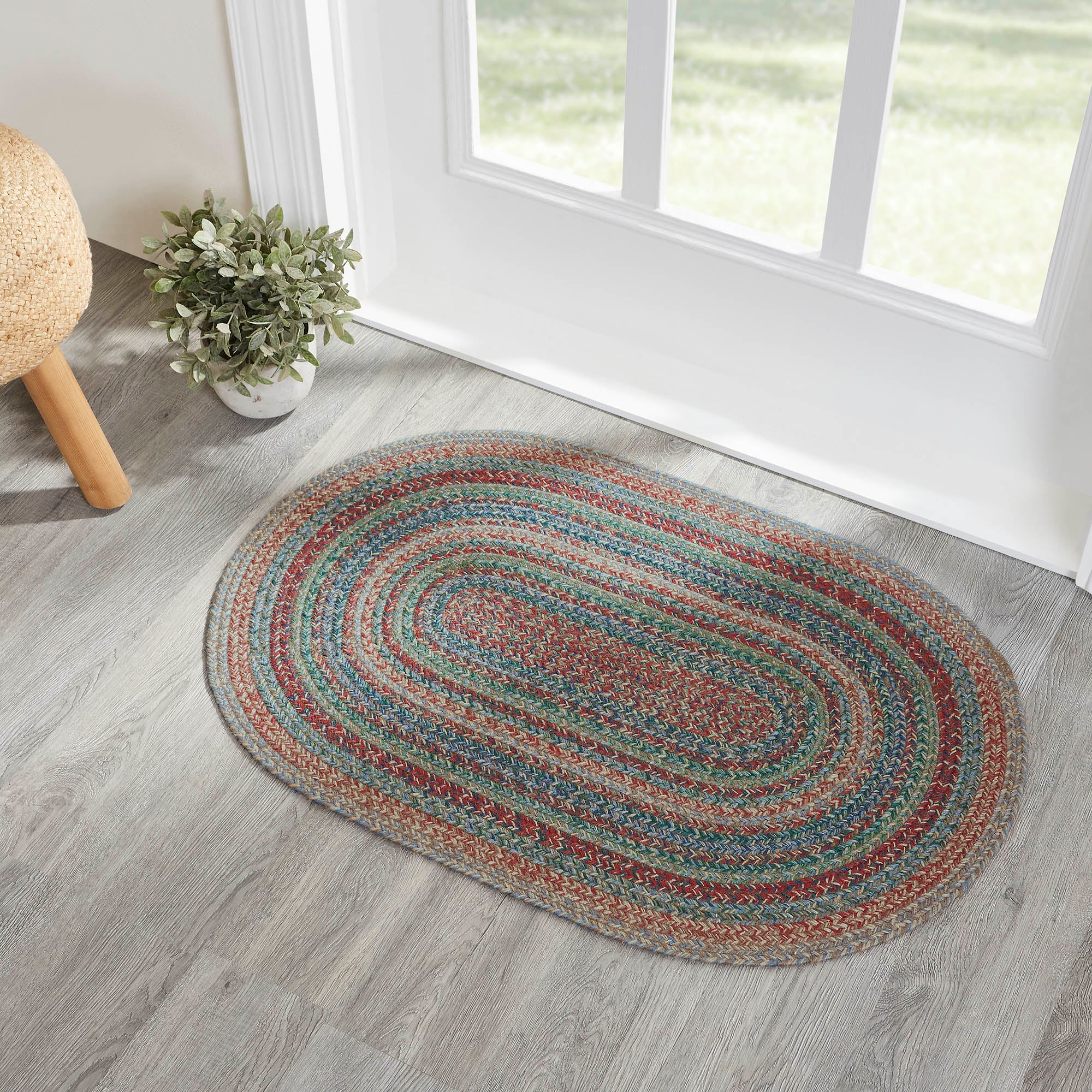 Multi Jute Braided Rug