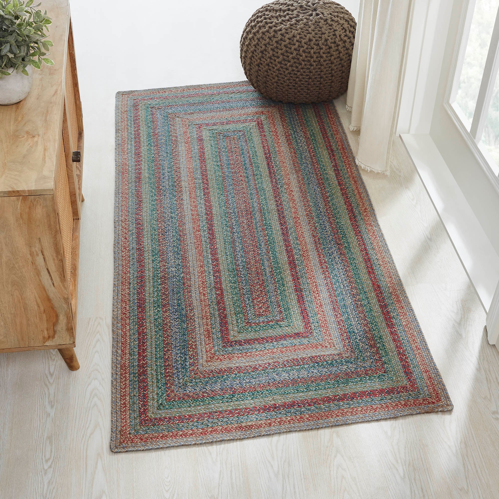 Multi Jute Braided Rug