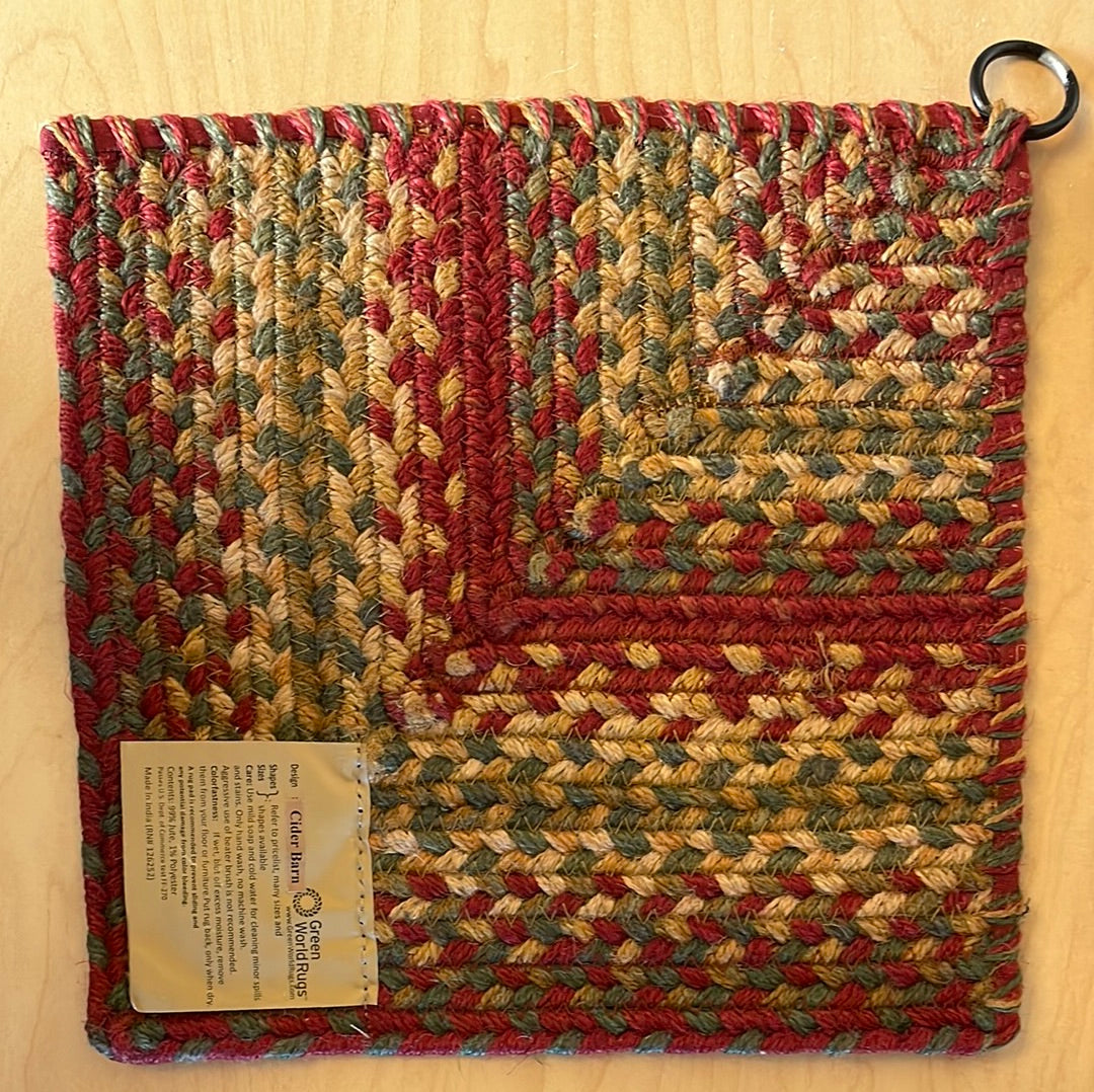 SAMPLE - CIDER BARN - Jute Braided 10 inch Square