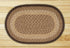 Chocolate / Natural C-017 Jute Braided Rug - OVAL