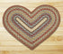 Honey/Vanilla/Ginger C-300 Heart Shaped Jute Rug