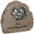 "Love" Heartnote Message Stone Sign