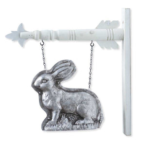 Silver Standing Rabbit Arrow Replacement Sign