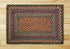 Burgundy/Blue/Gray C-043 Jute Braided Rug - Rectangular