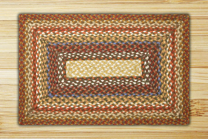 Honey/Vanilla/Ginger C-300 Jute Braided Rug - Rectangular