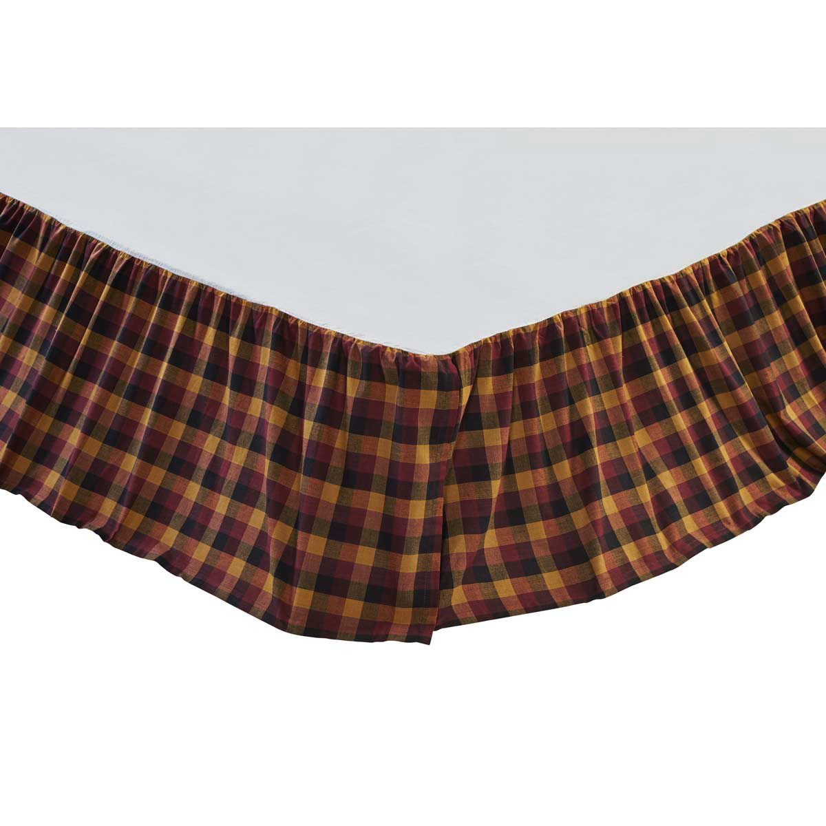 Heritage Farms Primitive Check Bed Skirt (Choose Size)