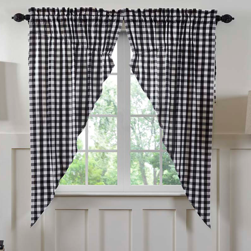 Annie Buffalo Check Black Prairie Curtain