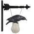 BLACK CROW ON WHITE PUMPKIN ARROW REPLACEMENT SIGN