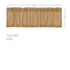 Burlap Natural Valance 16x60