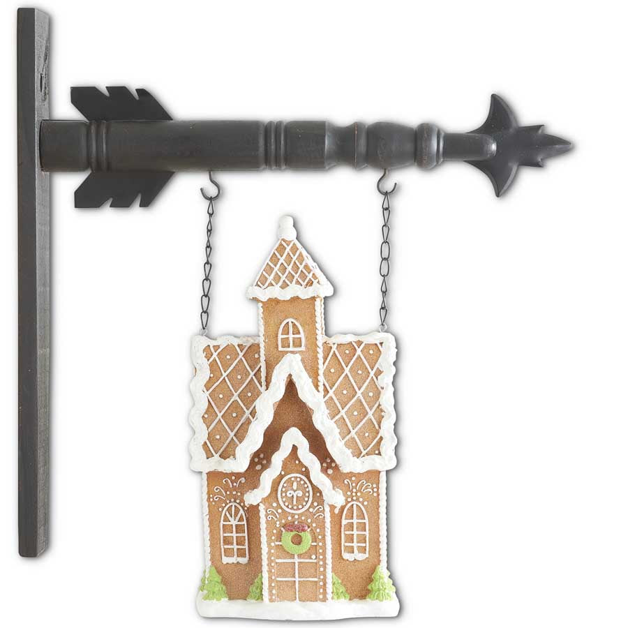 Frosted Gingerbread House Arrow Replacement Sign