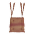 Burgundy Check Chair Pad by VHC Brands - DL Country Barn