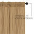 Burlap Natural Valance 16x60