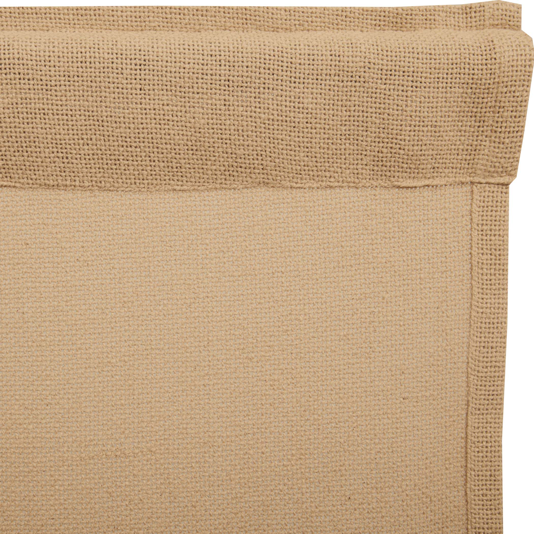 Burlap Natural Tier Curtains 24"L