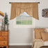 Burlap Natural Prairie Swag Curtain