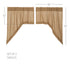 Burlap Natural Swag Curtain