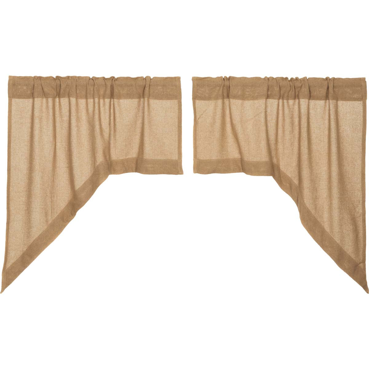 Burlap Natural Swag Curtain