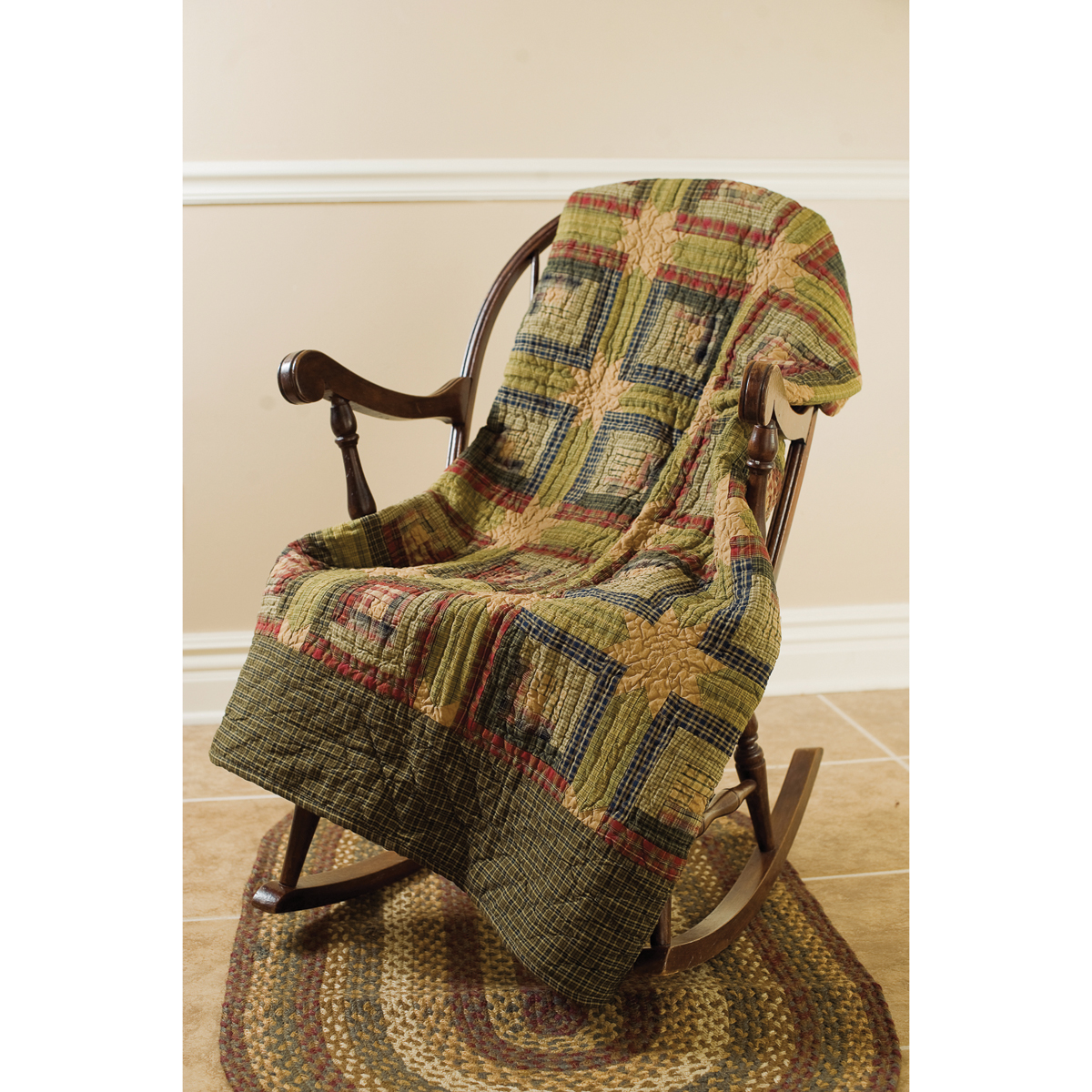 Tea Cabin Quilted Throw