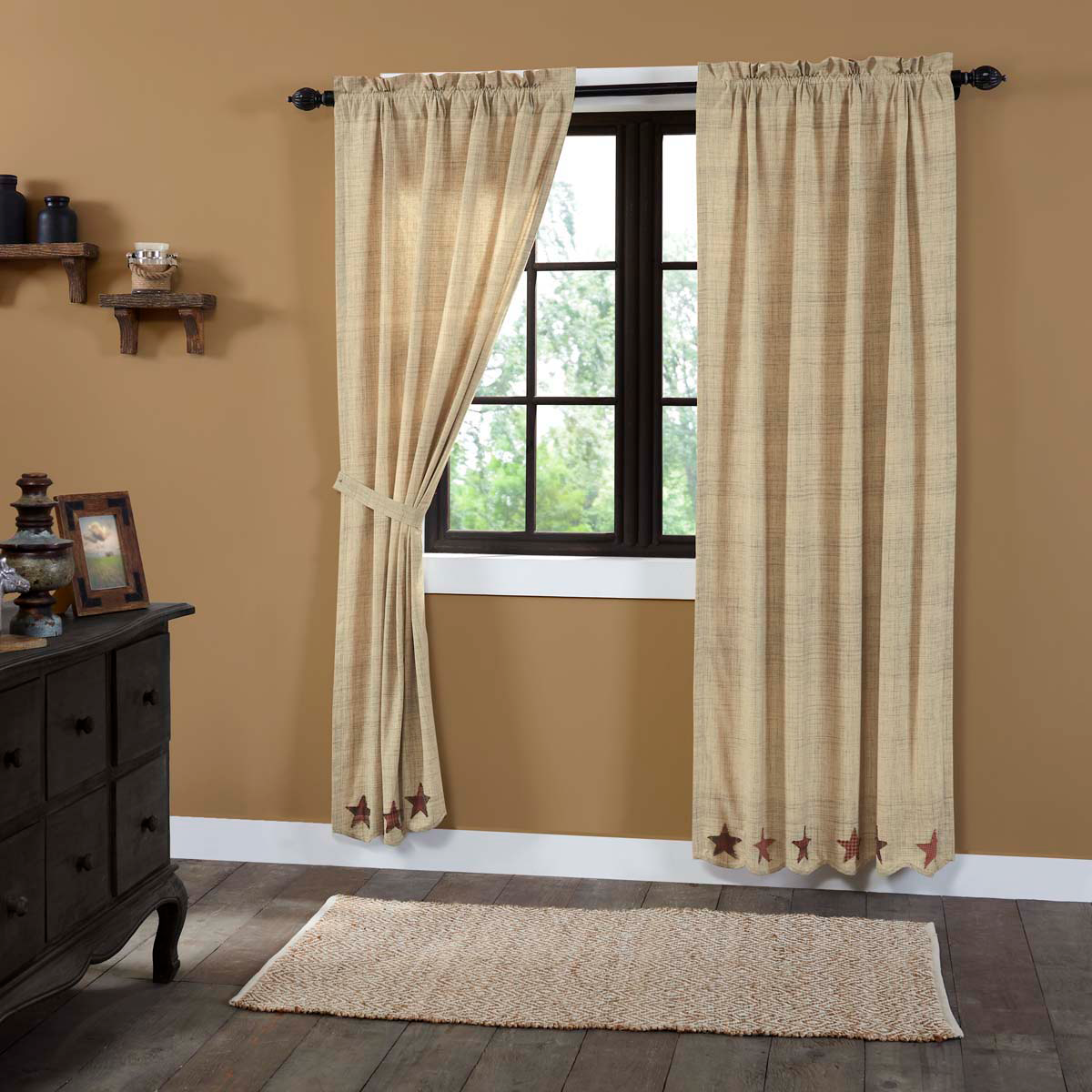 Abilene Star Panel Curtains - Set of 2 84x40