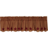 Burgundy Star Scalloped Valance