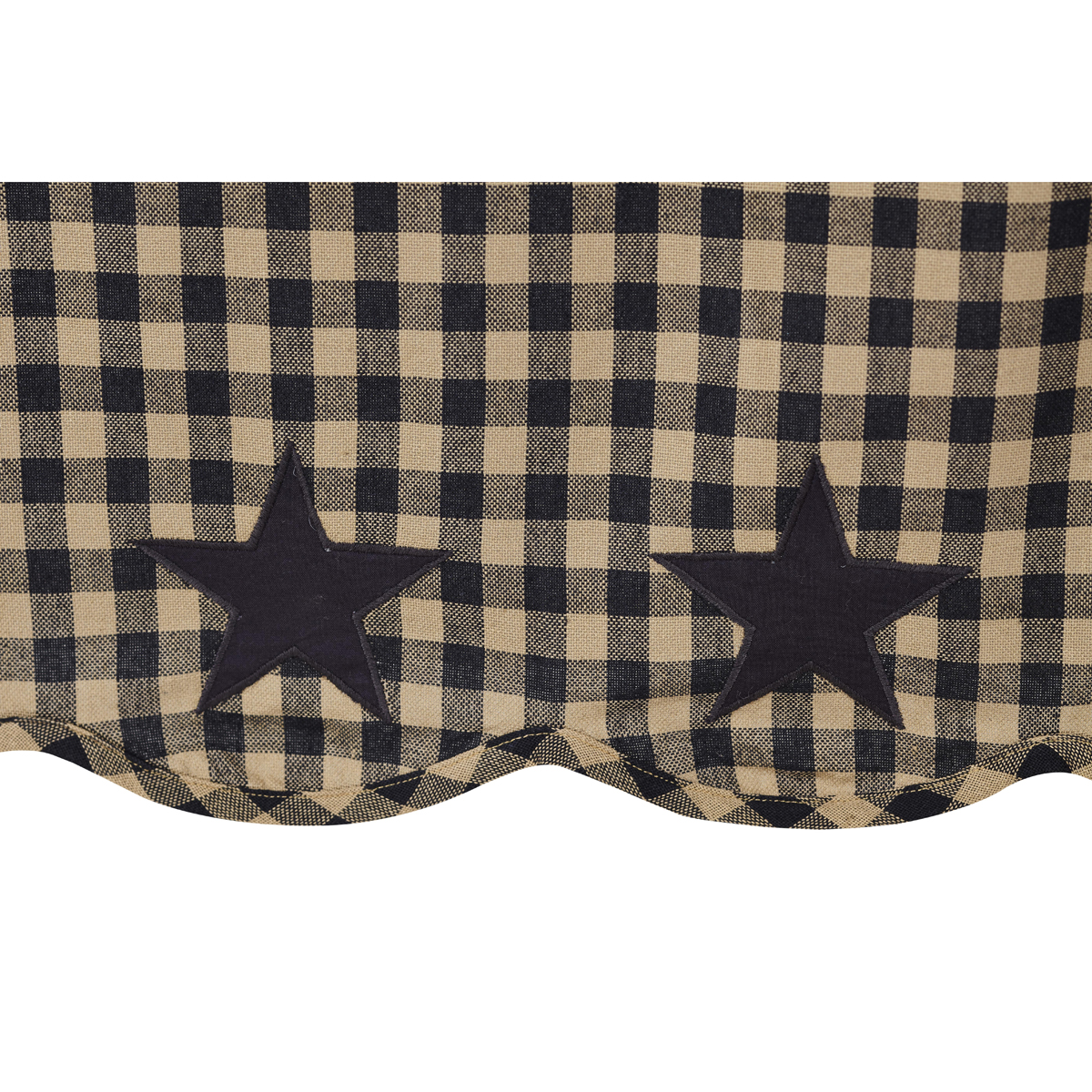 Black Star Shower Curtain | Country Primitive Shower Curtain