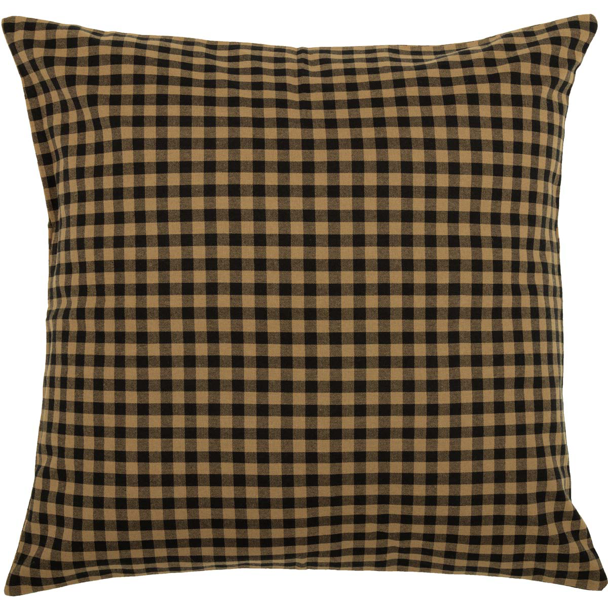 Black Check Fabric Euro Sham 26 inch