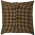 Black Check Fabric Euro Sham 26 inch