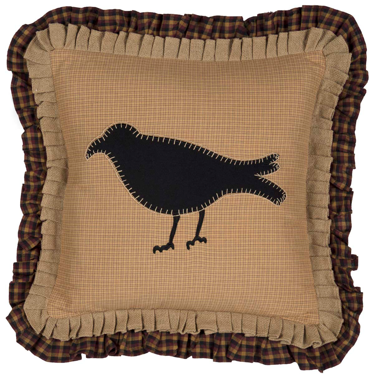 Heritage Farms Primitive Crow Pillow 18 inch