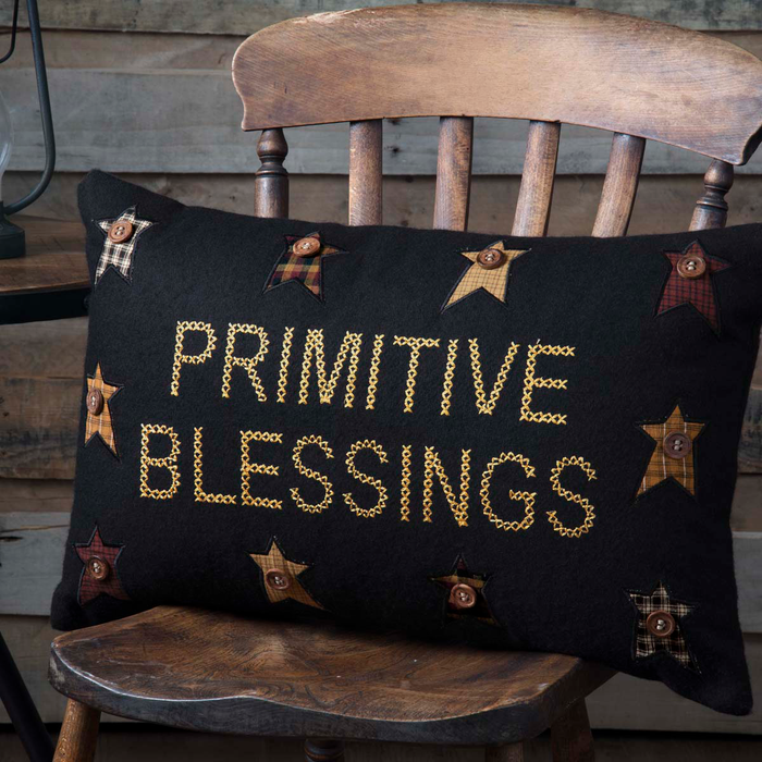 Heritage Farms Primitive Blessings Pillow 14x22