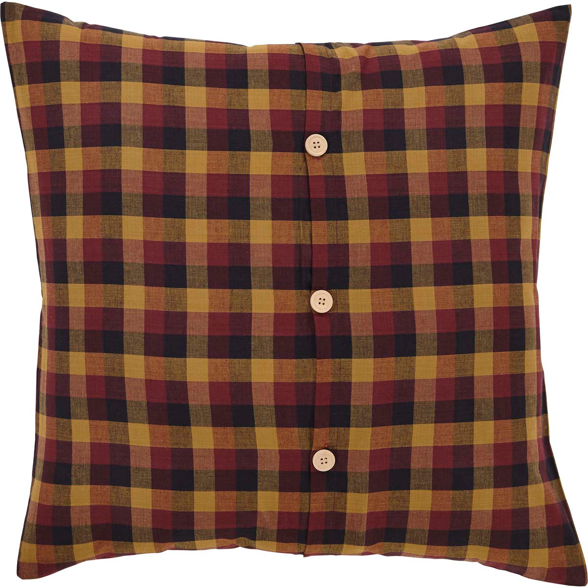 Heritage Farms Primitive Check Fabric Euro Sham 26x26