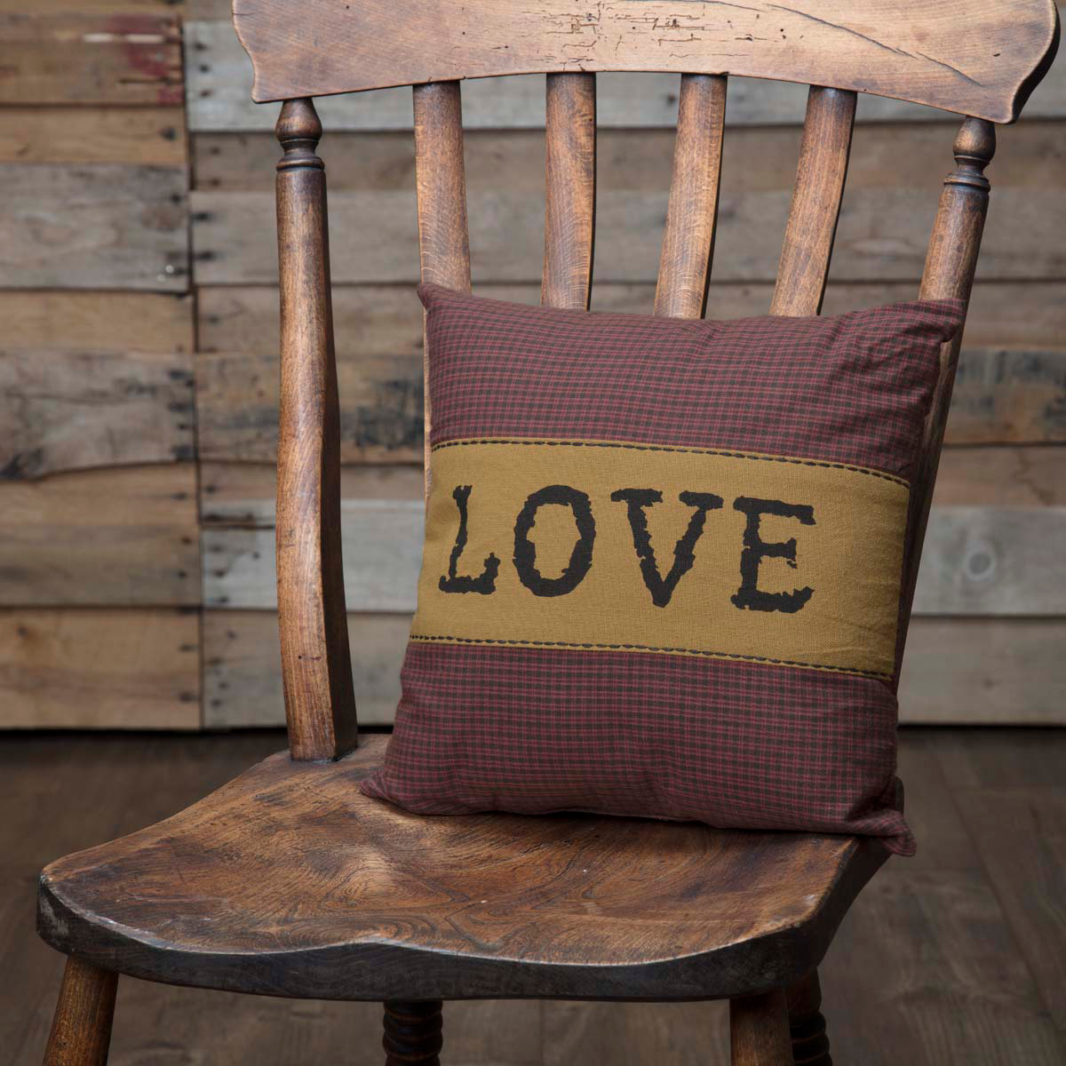 Heritage Farms "Love" Pillow 12 inch