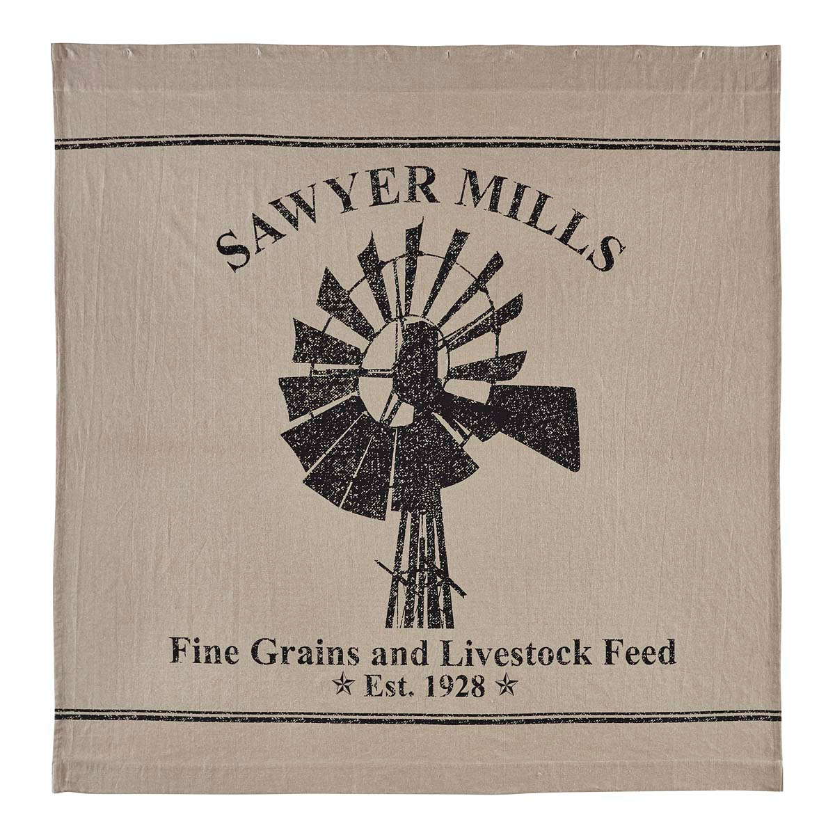 Sawyer Mill Charcoal Windmill Shower Curtain