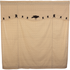 Kettle Grove Shower Curtain with attached Appliqué Star & Crow Valance