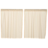 Tobacco Cloth Natural Tier Curtains (Choose Size)