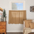 Burlap Natural 36 inch Tier Curtain