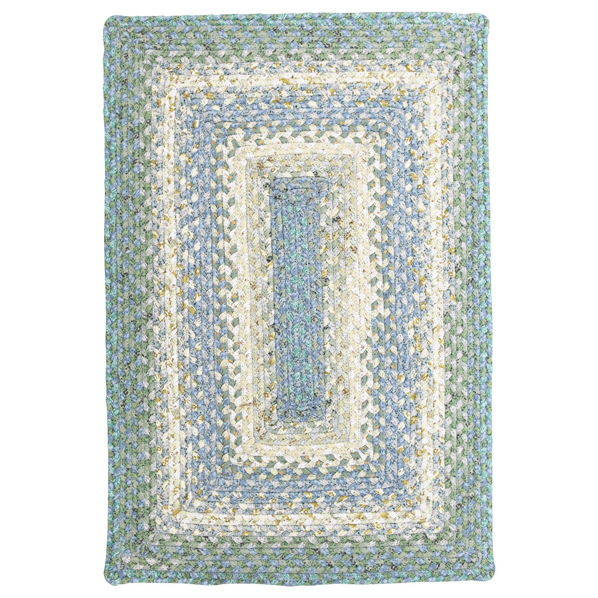 Baja Blue Cotton Braided Rug by Homespice - DL Country Barn