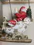 Glittered Santa in Sleigh Arrow Replacement Sign