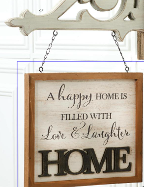 2 Sided White Washed HOME Arrow Replacement Sign