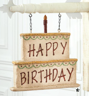 Happy Birthday Cake Arrow Replacement Sign