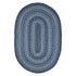 Denim Jute Braided Rug - Oval